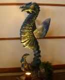 Giant Sea Horse Sculpture 3 pc.
