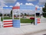 Carnival/County Fair Booth/Grand Entrance (Blue & White)