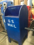 Blue U.S. Mailbox replica