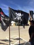 Pirate Flag Skull on top of bones