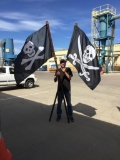Pirate Flag Traditional Skull & Crossbones & Sabers