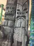 Tiki God Statues Pair