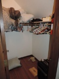 Contents of master closet.