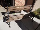 Patio bench.