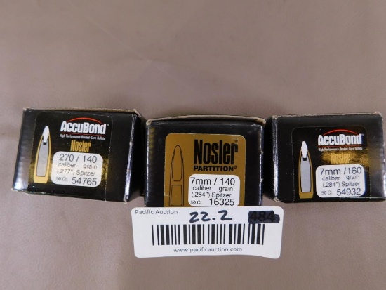 Nosler 7mm and 270 bullets for reloading