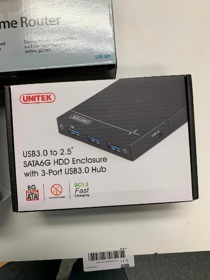 Wireless Router, 8 Port Switch, HDD Enclosure