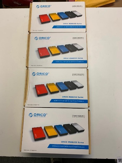 (4) Orico External Hard Drive Enclosures