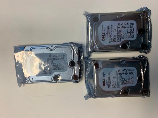 (3) Dell Hard Drives