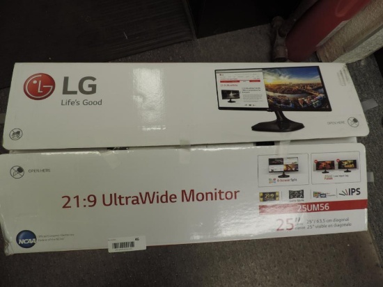 LG model 25UM56 ultra wide monitor.