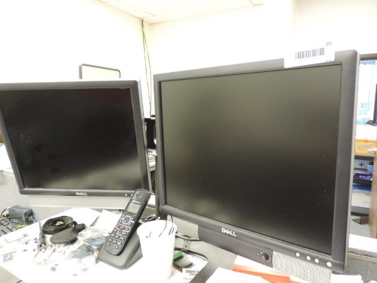 Three working Dell 17" Lcd monitors.