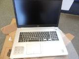 Silver Dell model P35E laptop computer.