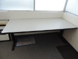 6' furmica top folding office table.