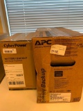 (1)CyberPower Battery Backup (1)APC Battery Backup