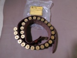 Leather shotgun belt and shells