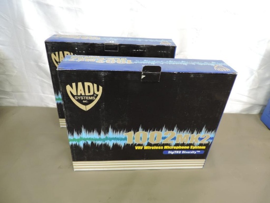 Two NOS Nady 1002 MK2 VHF wireless mic systems.