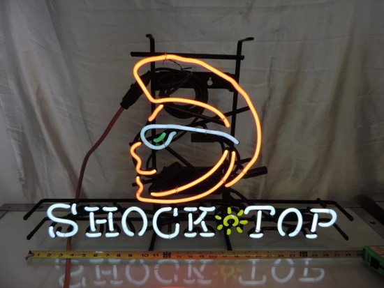 Shock Top neon sign.