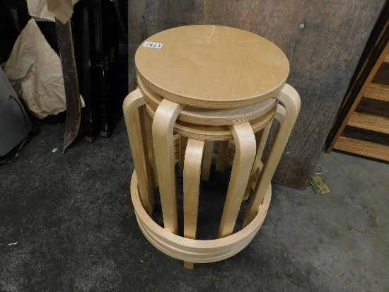 Maple bentwood bar stools