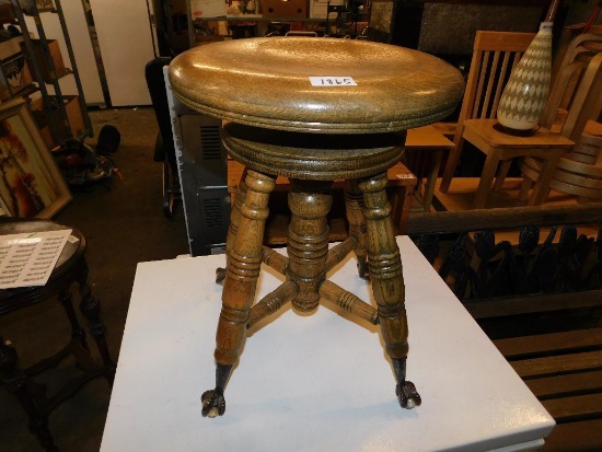 Antique piano stool