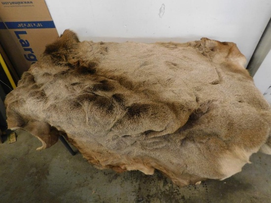 Tanned elk hide