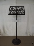 Ornate cast iron music stand.