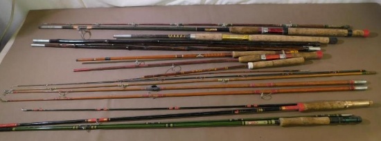 Vintage Fishing rod assortment
