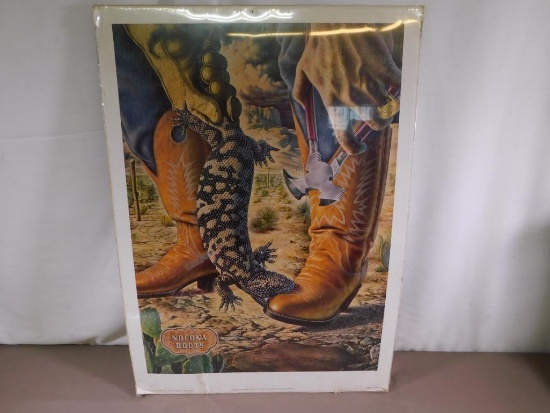 Original Nocona Boots advertising poster