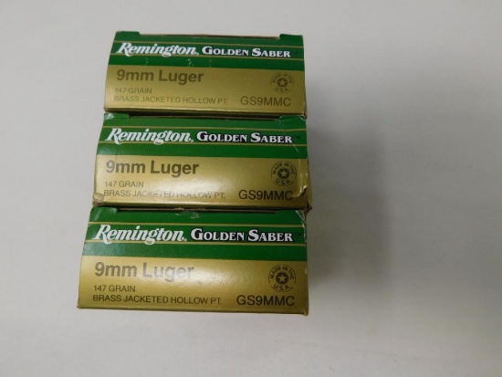 Remington Golden Saber 9mm ammunition