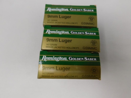 Remington Golden Saber 9mm ammunition