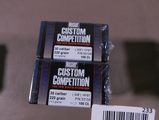 Nosler Custom Competition 30 cal bullets for reloading