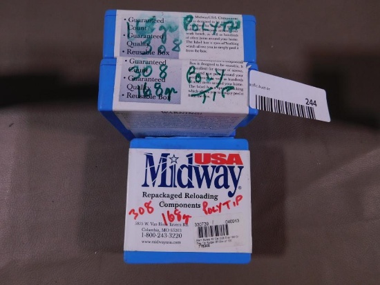 Midway 30 cal 168 gr bullets for reloading
