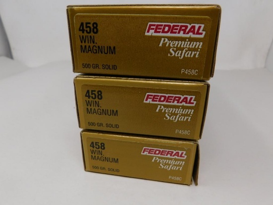 Federal Premium 458 Winchester Magnum ammunition