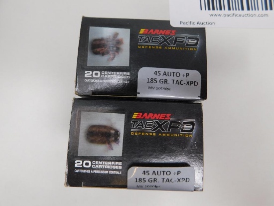 Barnes 45 ACP ammunition