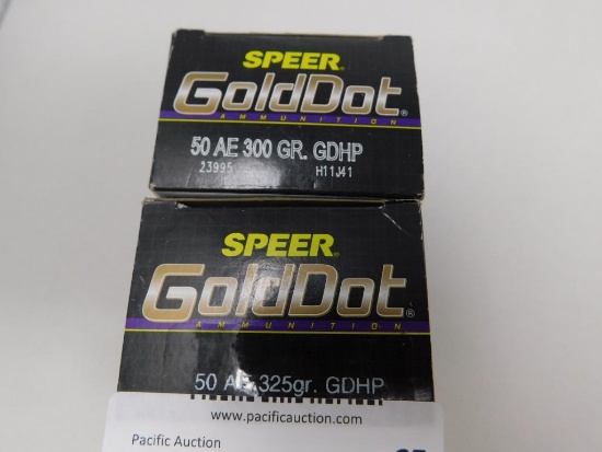 Speer 50 AE ammunition