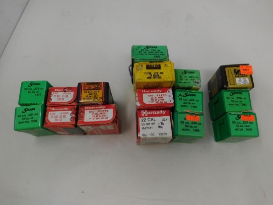 22 cal bullets for reloading