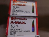 Hornady 30 cal A-Max bullets for reloading