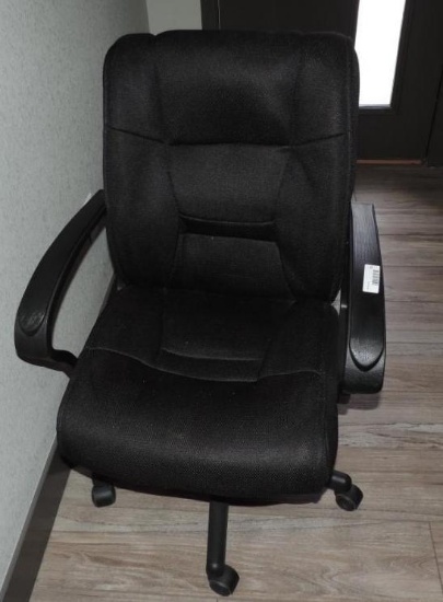 Black office chair.