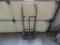 Red hard tire dolly.