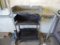 Rolling metal work cart.