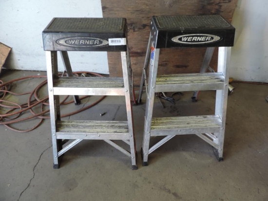 Pair of werner 26" ladders.