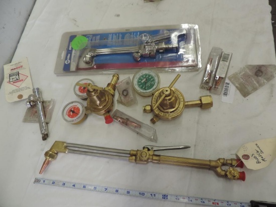 New victor gauges and torch.