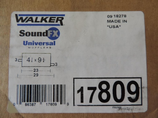 Walker Sound FX 17809 muffler.