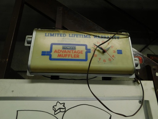 Walker Muffler shop clock