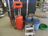 Portable oil drainer and more.