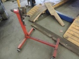 Engine stand.