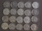 Twenty Pre 1965 Washington quarters