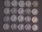 Twenty Pre 1965 Washington quarters