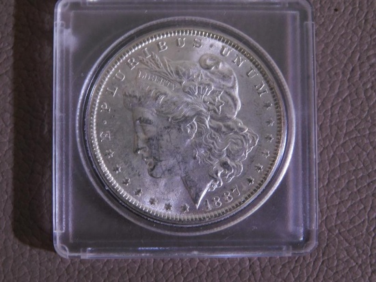 1887 Morgan dollar coin