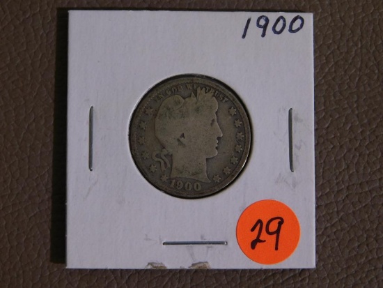 1900 Barber half dollar coin