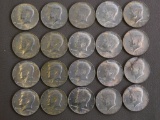1968 Kennedy half dollar coins