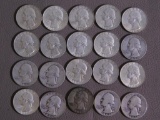 Twenty Pre 1965 Washington quarters